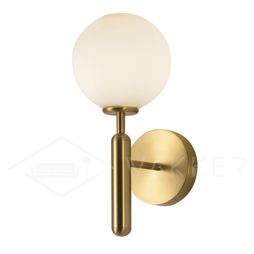 Scandiluxe Brass & Glass Wall Light – Elegant Nordic Sconce