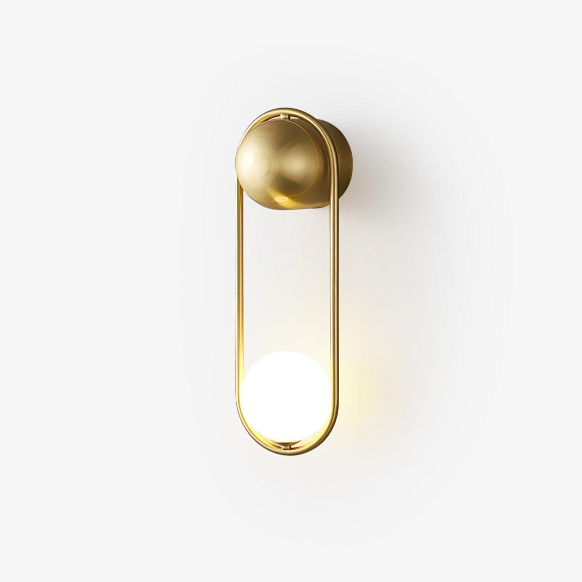 Vakkerlight Mila Brass & White Wall Sconce Modern Art Deco