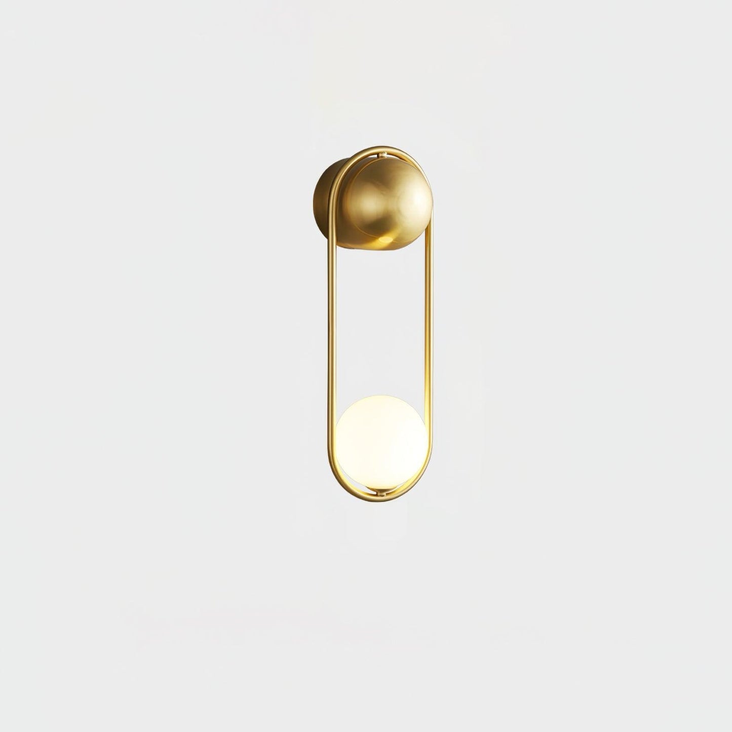 Vakkerlight Mila Brass & White Wall Sconce Modern Art Deco