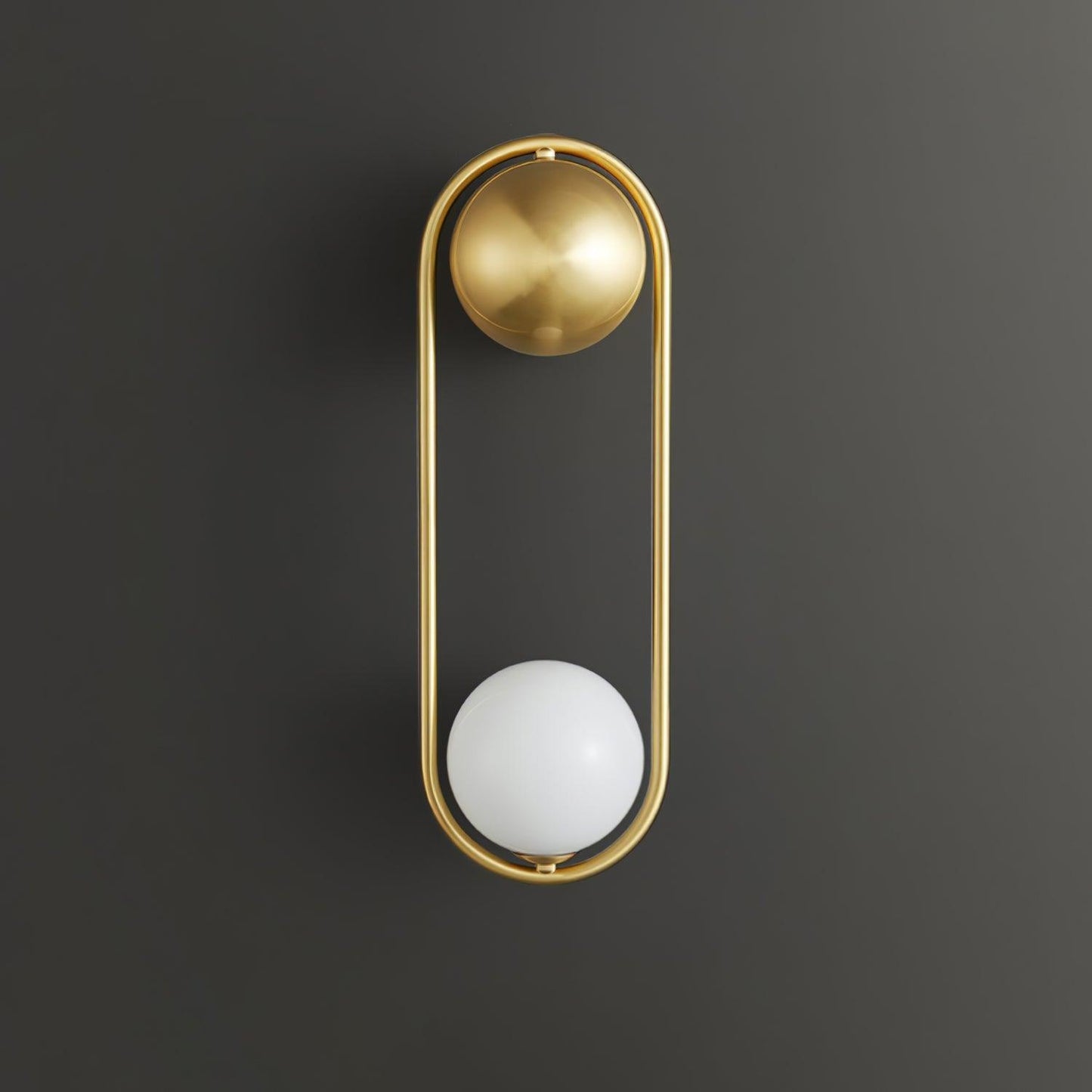 Vakkerlight Mila Brass & White Wall Sconce Modern Art Deco