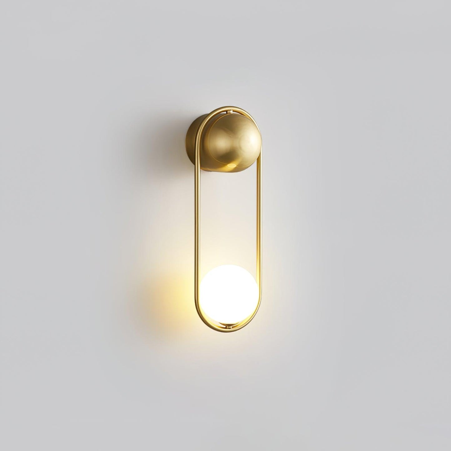 Vakkerlight Mila Brass & White Wall Sconce Modern Art Deco