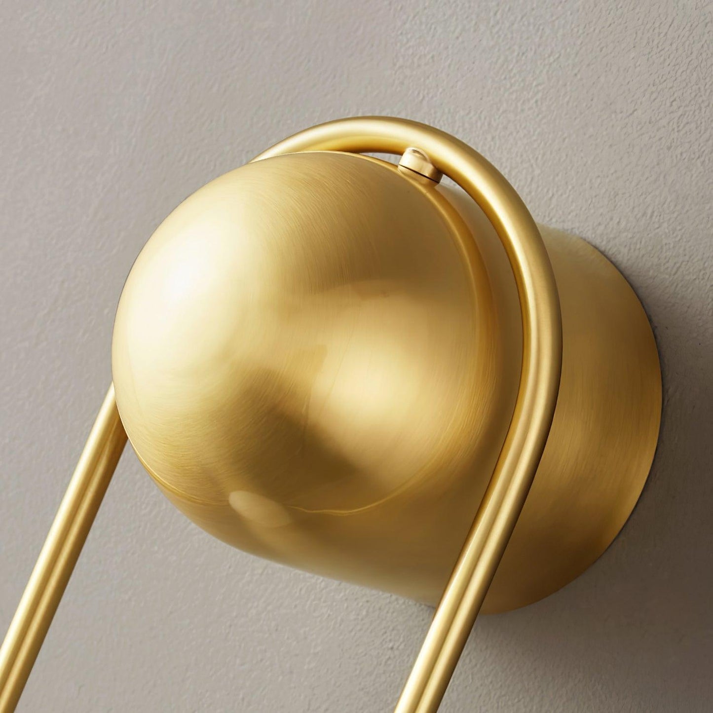 Vakkerlight Mila Brass & White Wall Sconce Modern Art Deco