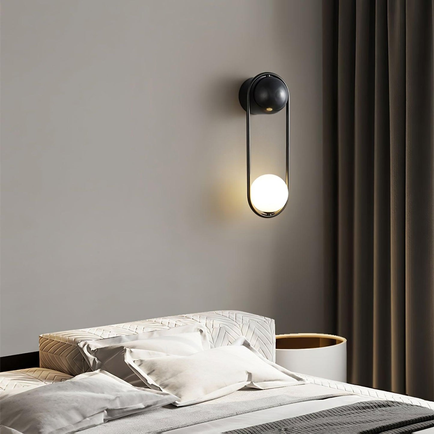 Vakkerlight Mila Brass & White Wall Sconce Modern Art Deco