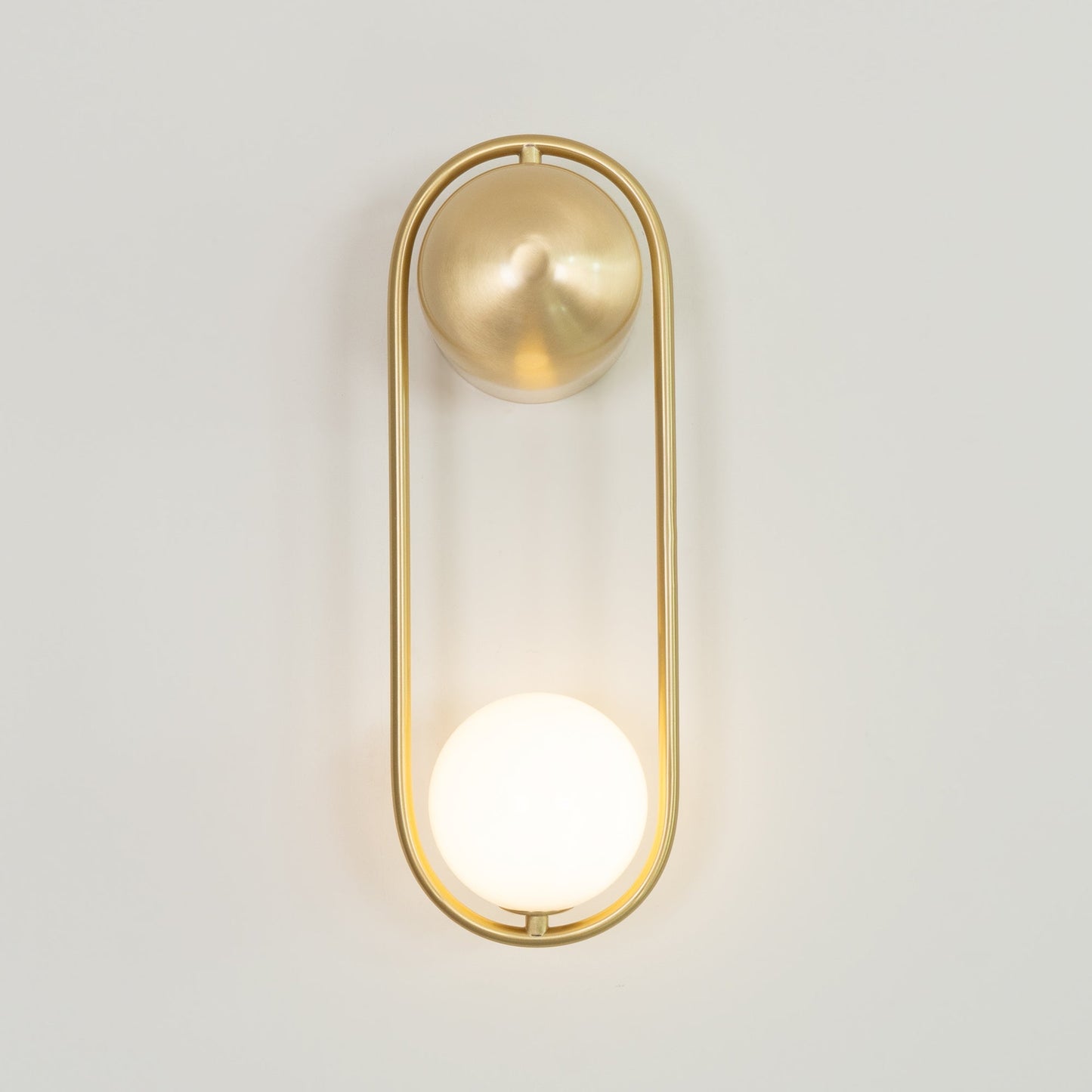 Vakkerlight Mila Brass & White Wall Sconce Modern Art Deco