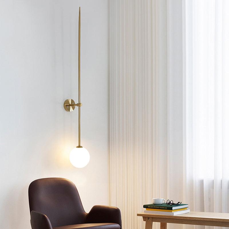 Vakkerlight Mobile Wall Lamp – Sleek Gold & Black Metal Glass Light