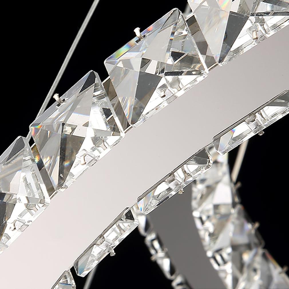 Modern Crystal Double C Chandelier - YIOSI