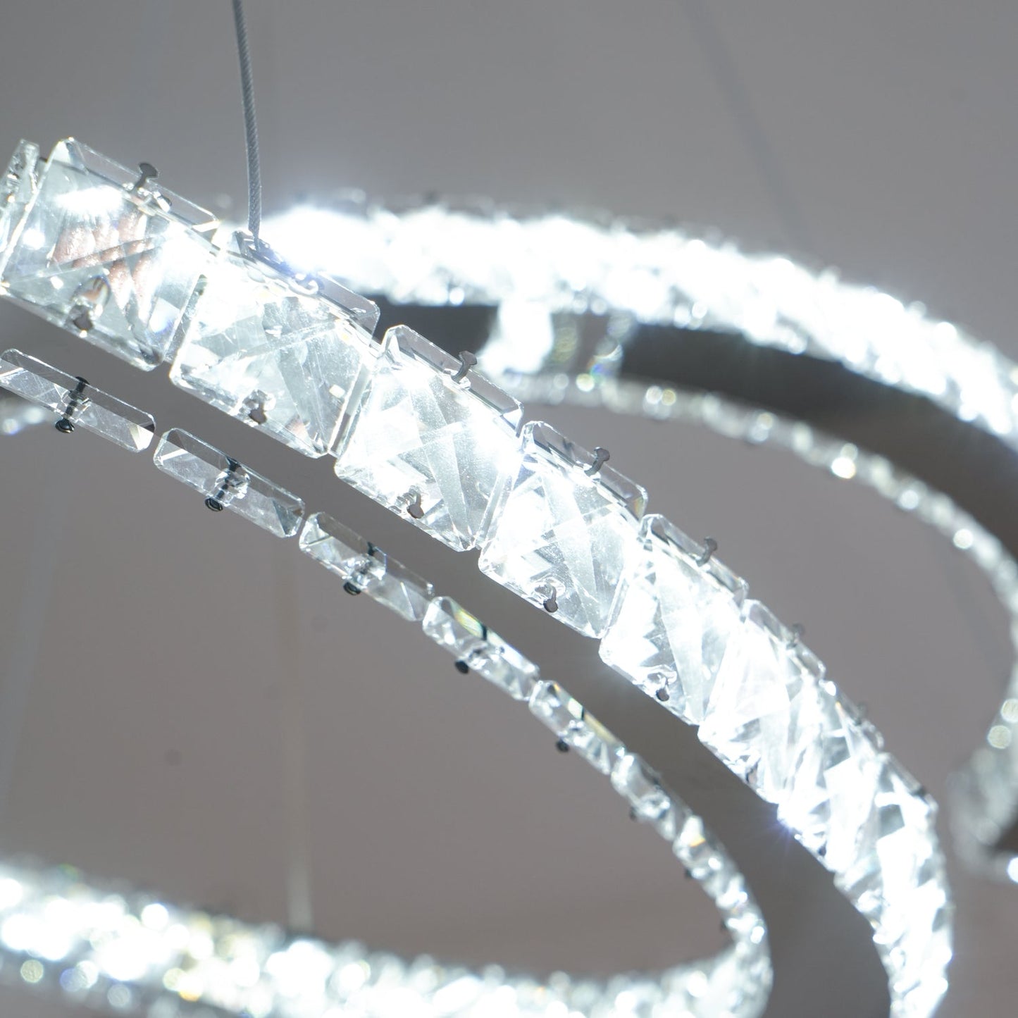 Modern Crystal Double C Chandelier - YIOSI