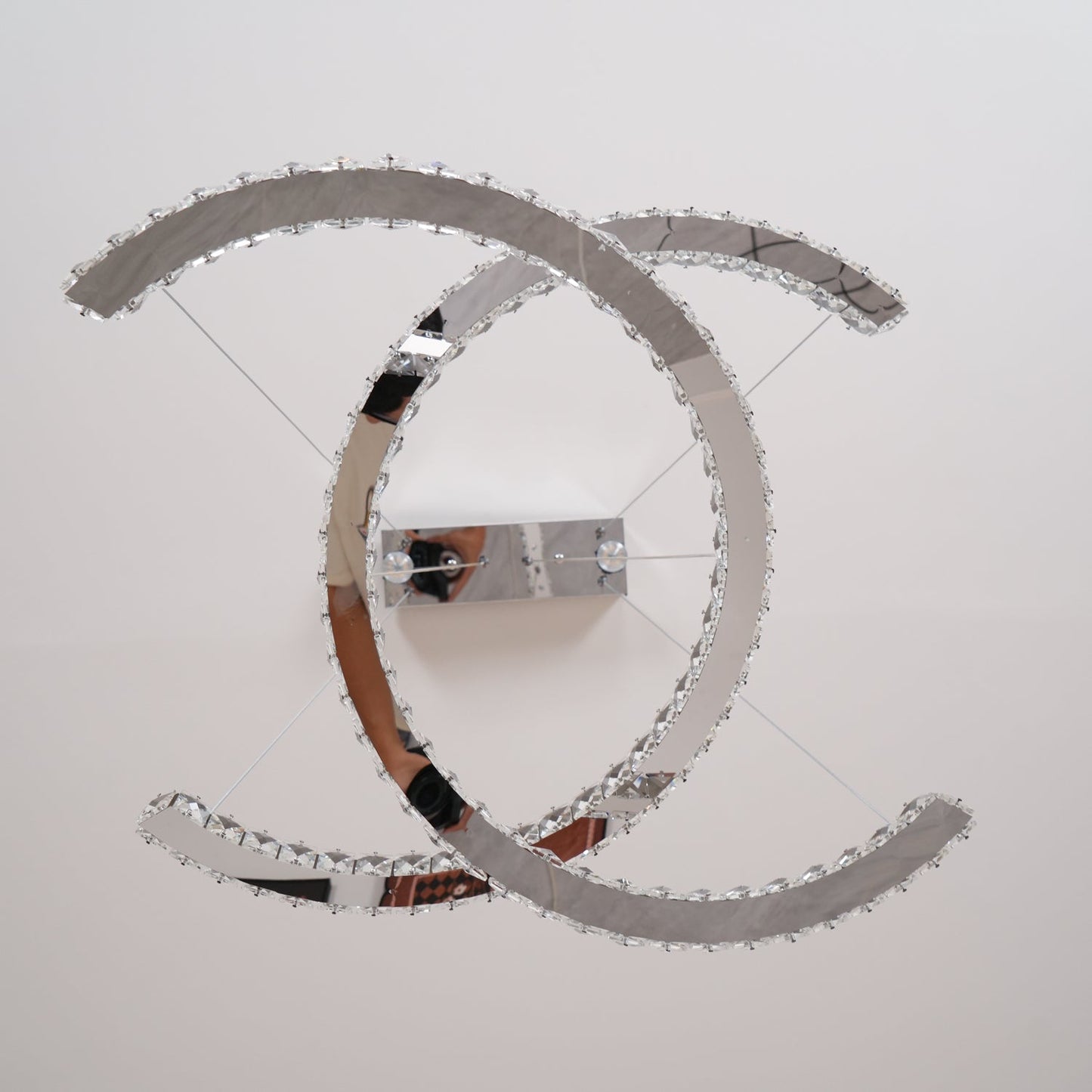 Modern Crystal Double C Chandelier - YIOSI