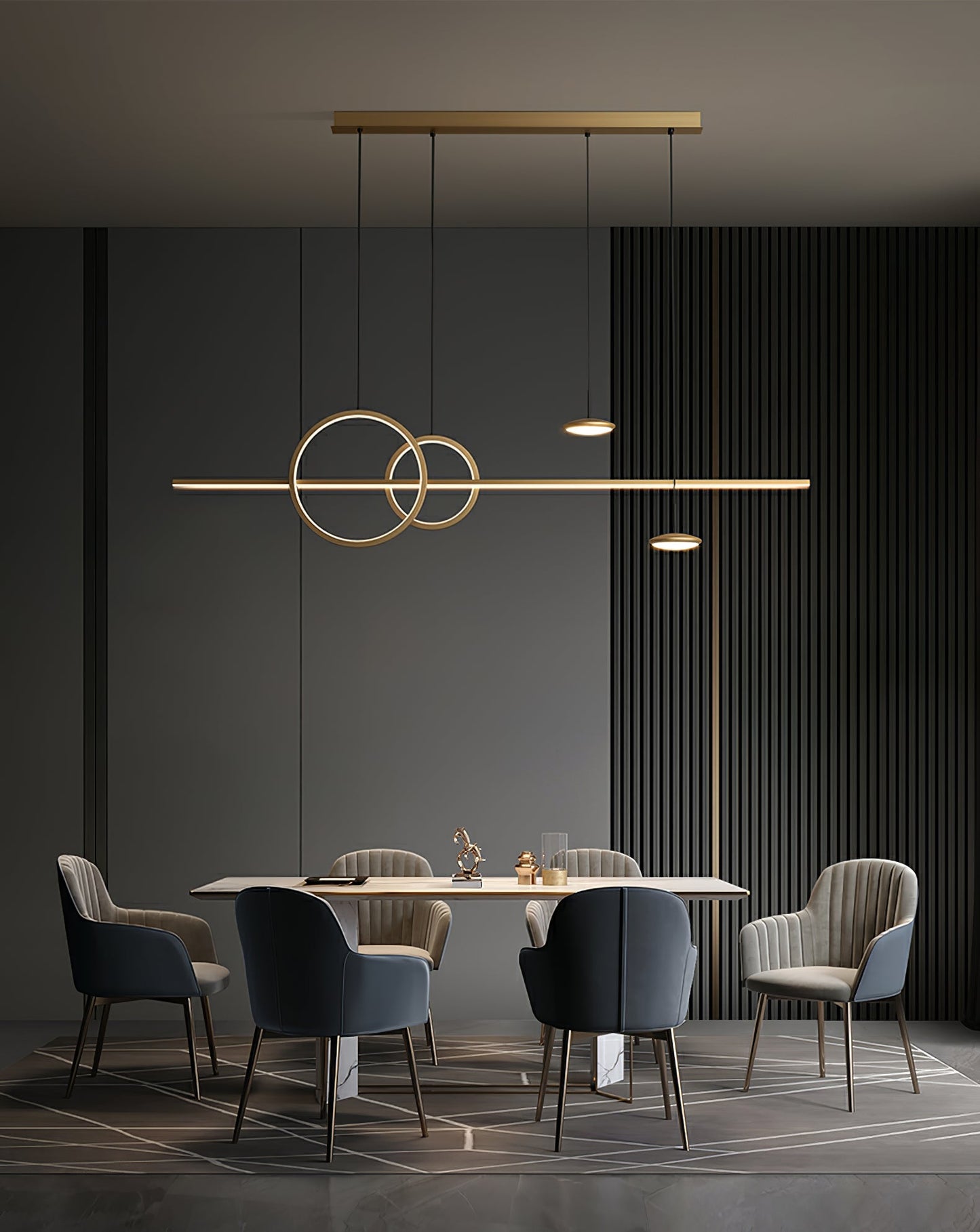 Modern Geometric Shape Chandelier - YIOSI