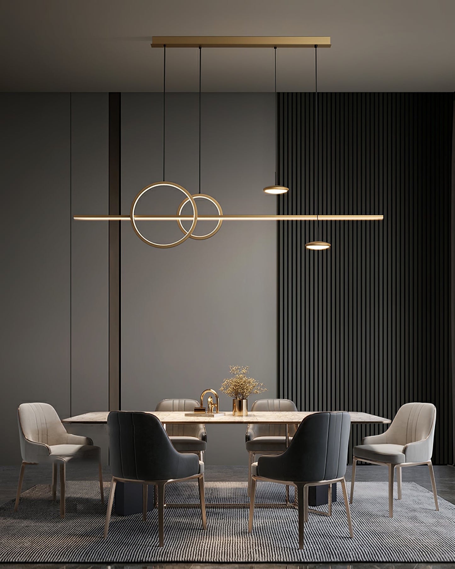 Modern Geometric Shape Chandelier - YIOSI