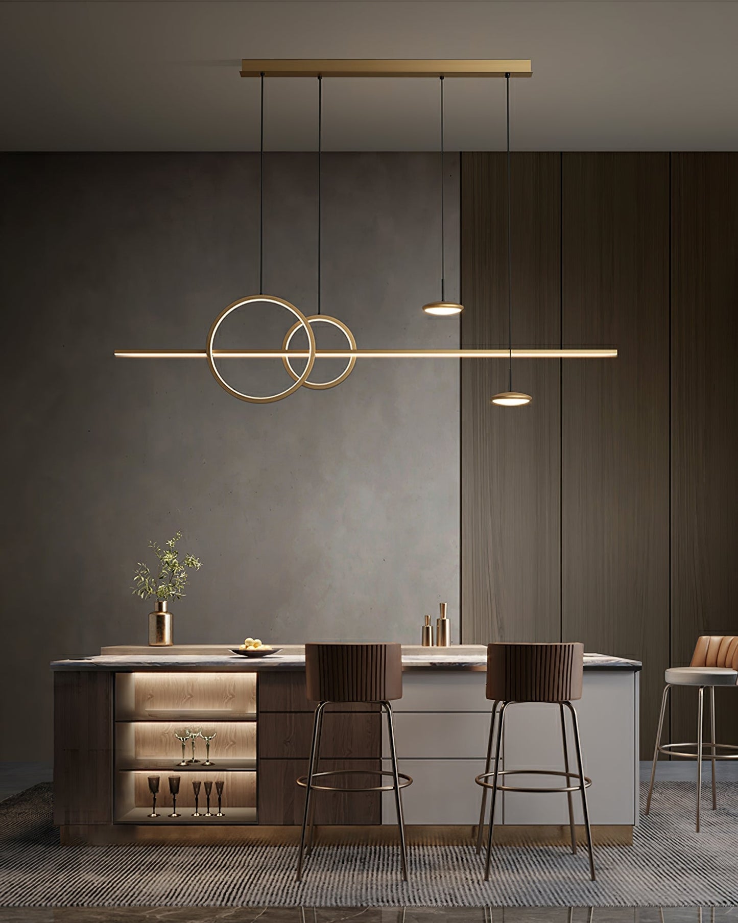 Modern Geometric Shape Chandelier - YIOSI
