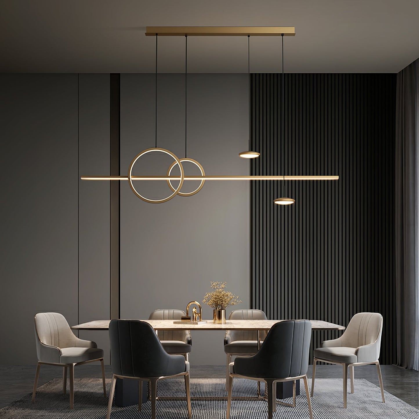 Modern Geometric Shape Chandelier - YIOSI