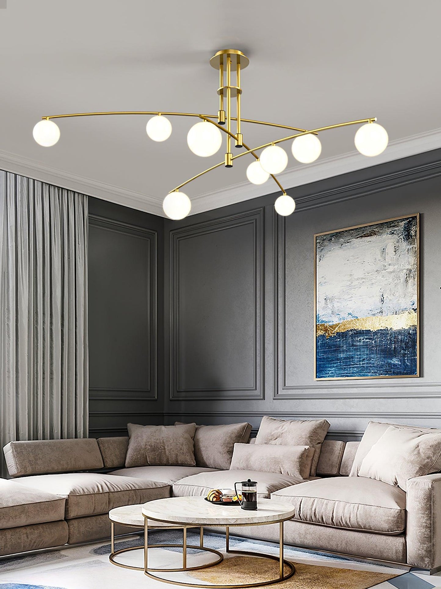 Modern Long Arm Chandelier - YIOSI