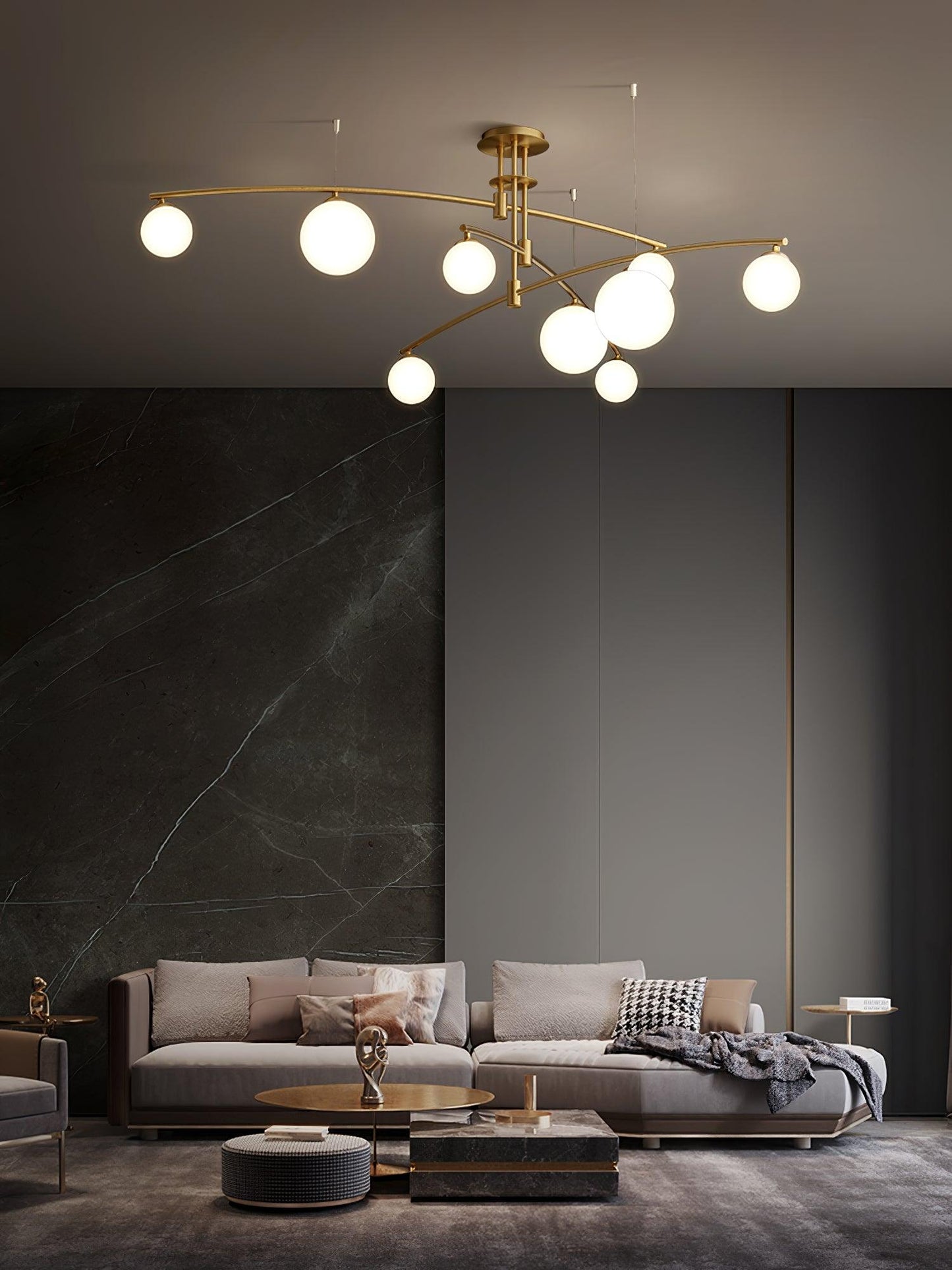 Modern Long Arm Chandelier - YIOSI