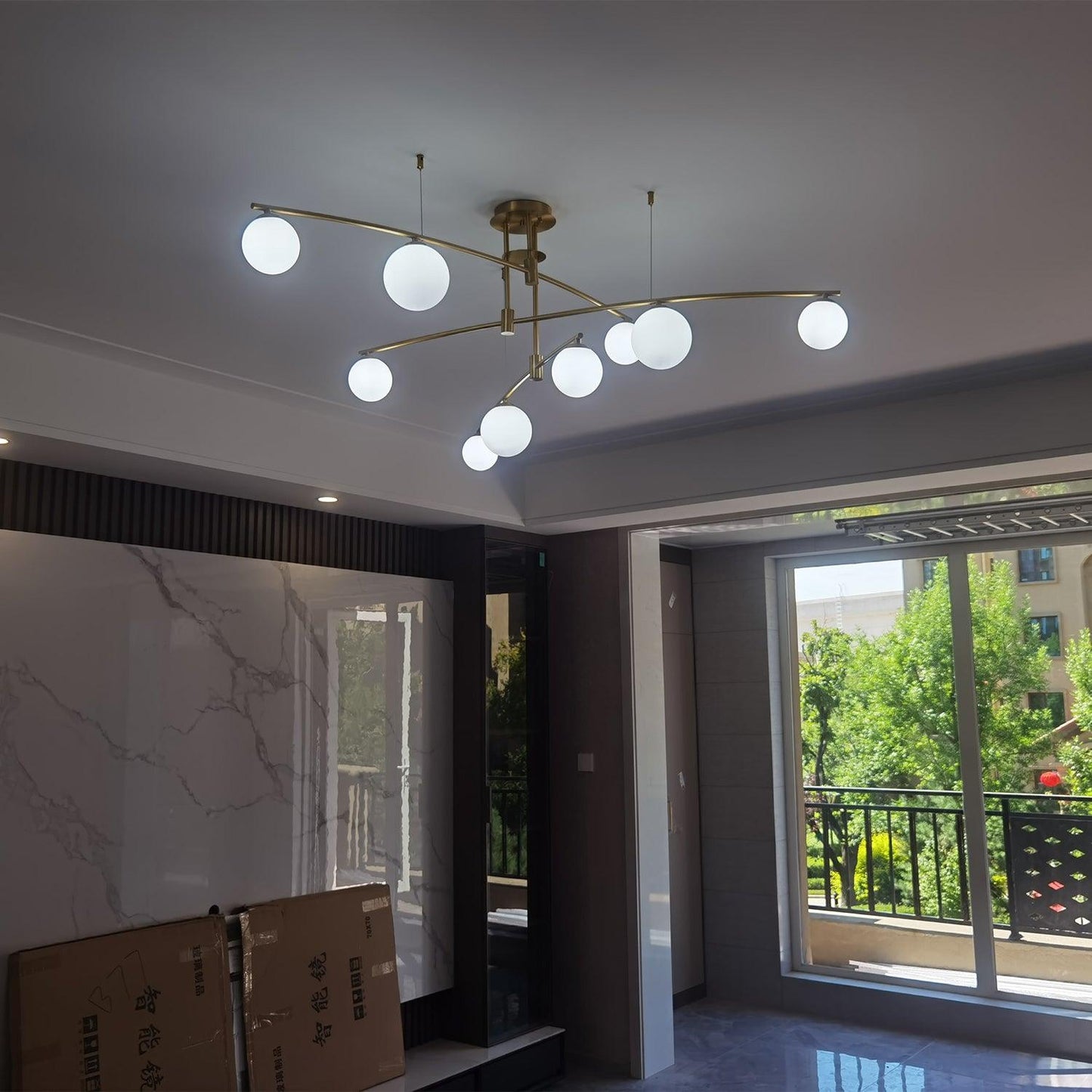 Modern Long Arm Chandelier - YIOSI