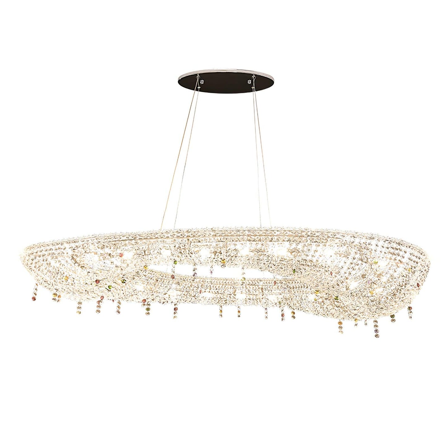 Modern Round Crystal Chandelier - YIOSI