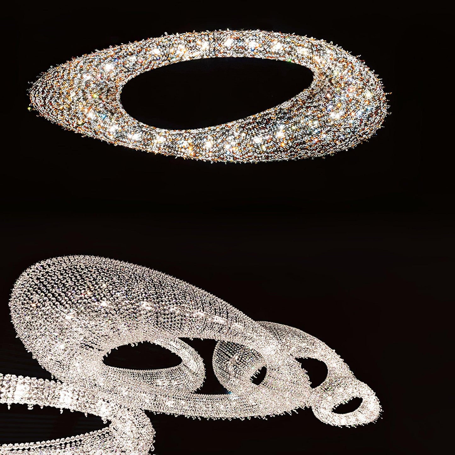 Modern Round Crystal Chandelier - YIOSI