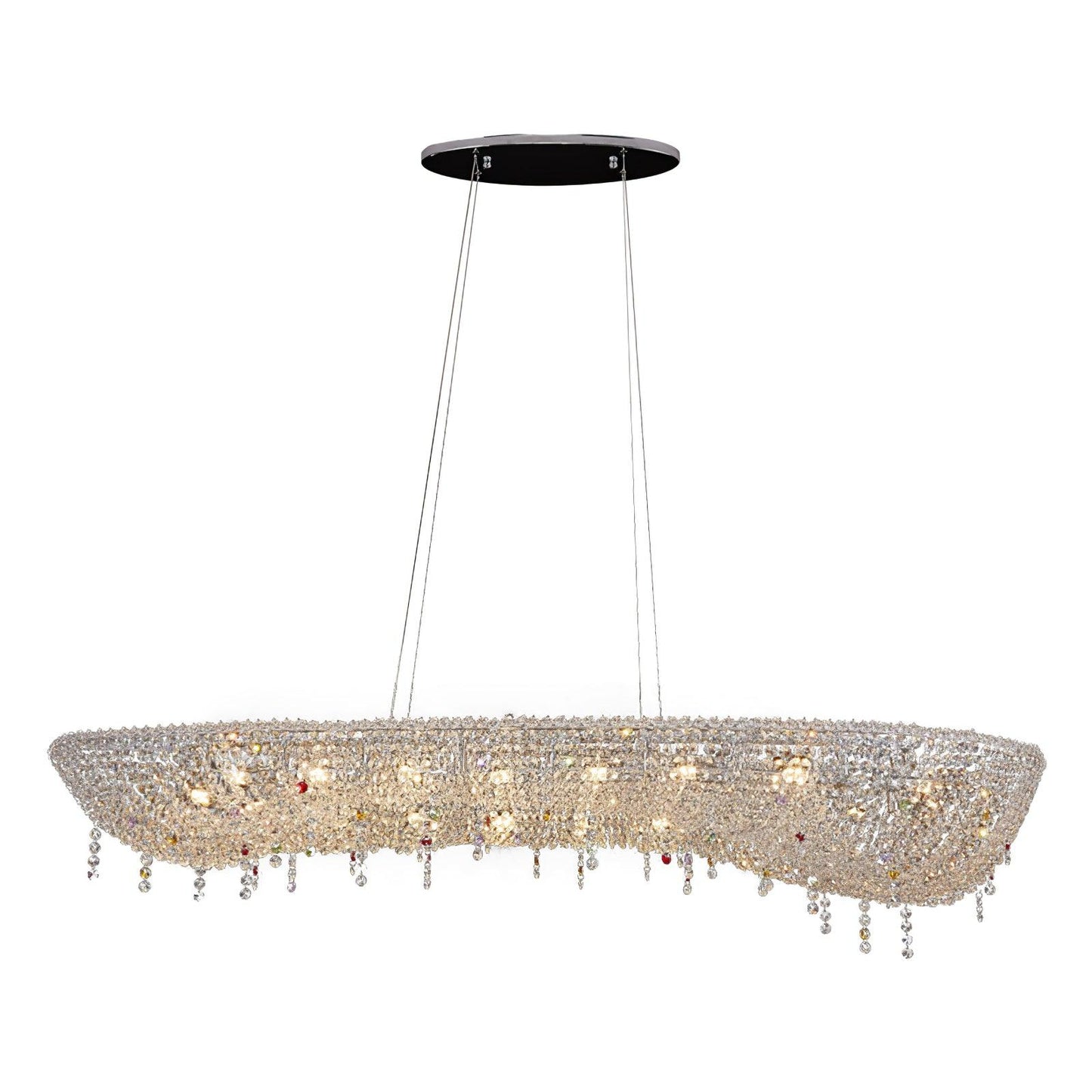 Modern Round Crystal Chandelier - YIOSI