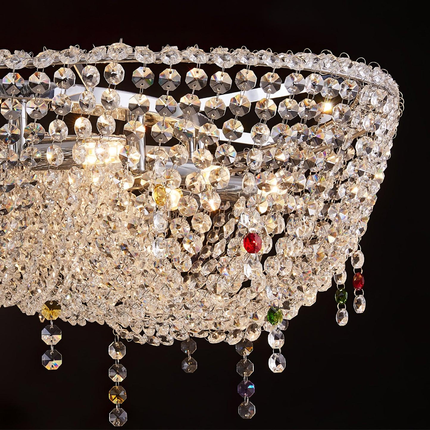 Modern Round Crystal Chandelier - YIOSI
