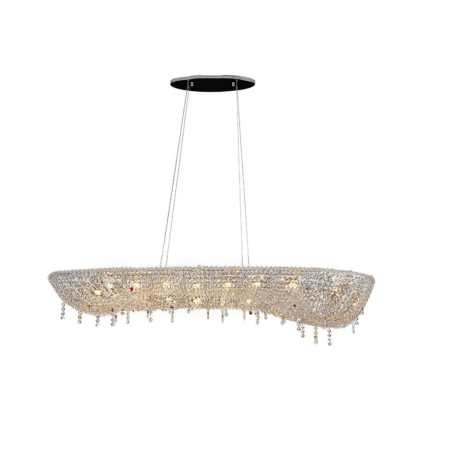 Modern Round Crystal Chandelier - YIOSI