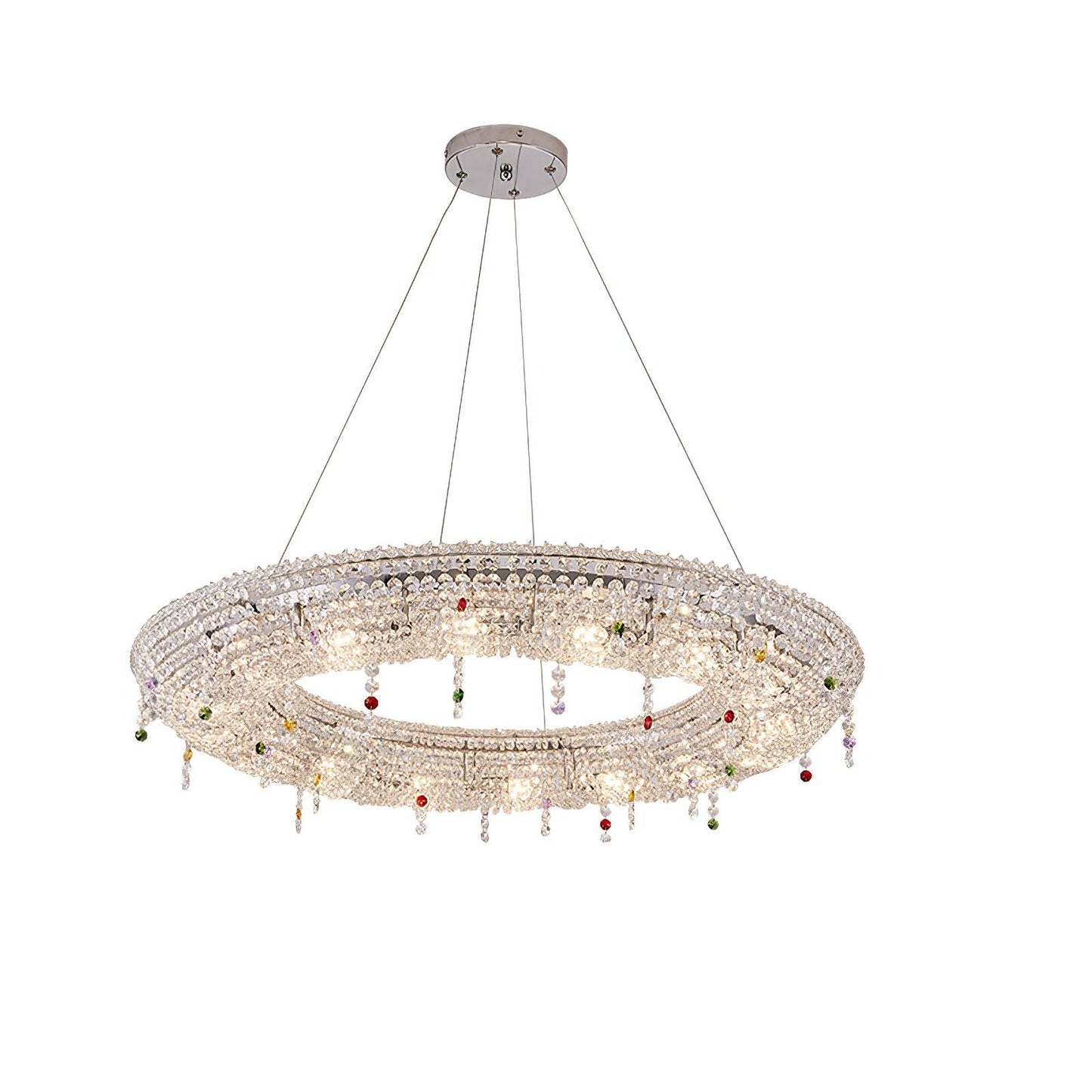 Modern Round Crystal Chandelier - YIOSI