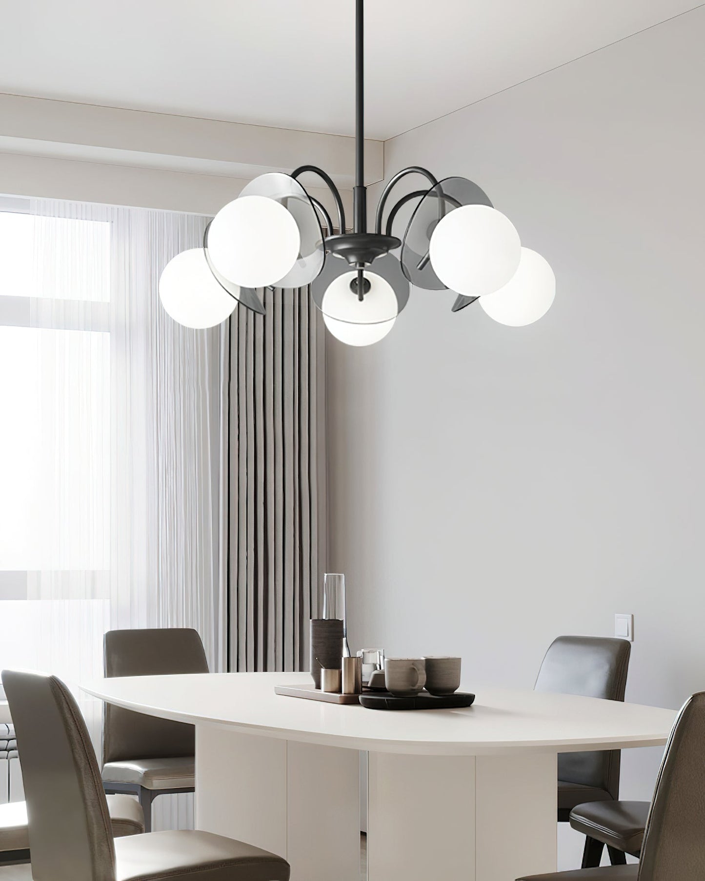 Molecular Spherical Glass Chandelier - YIOSI