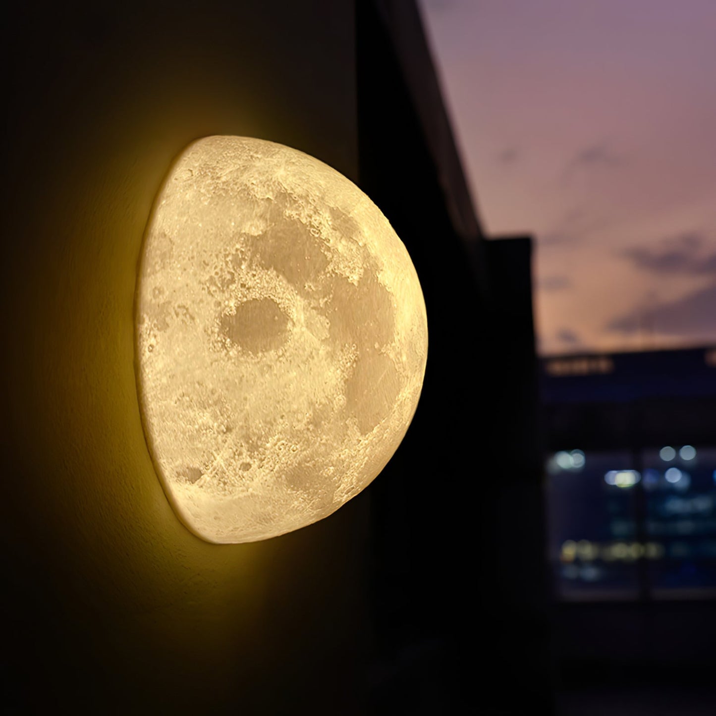 Vakkerlight Hemisphere Moon Wall Lamp – 3D Lunar Light for Home Décor