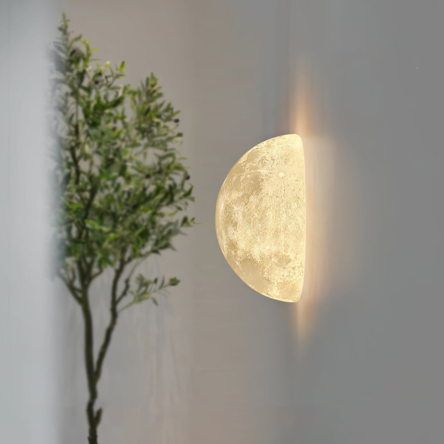 Vakkerlight Hemisphere Moon Wall Lamp – 3D Lunar Light for Home Décor