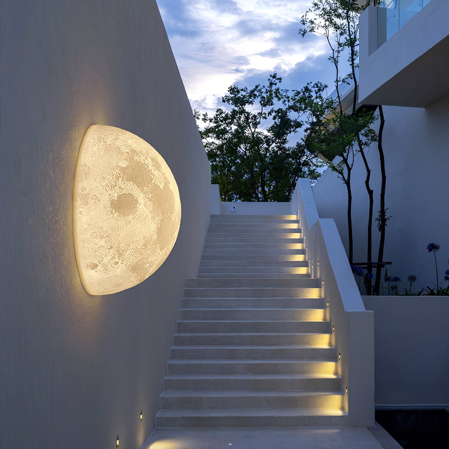 Vakkerlight Hemisphere Moon Wall Lamp – 3D Lunar Light for Home Décor