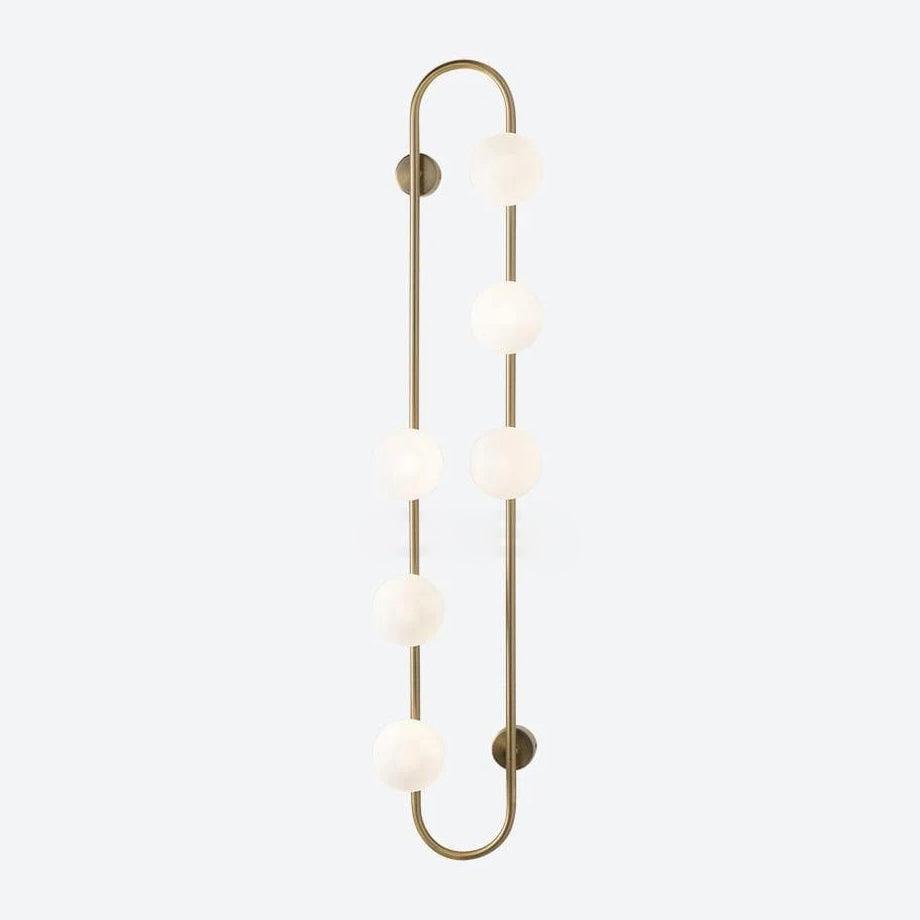 Buch Multi-Bulb Gold & Black Wall Lamp with Glass Shades