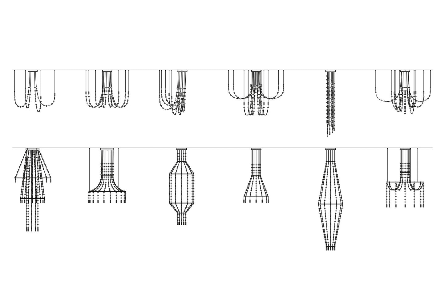 Multidot Customize Chandelier - YIOSI