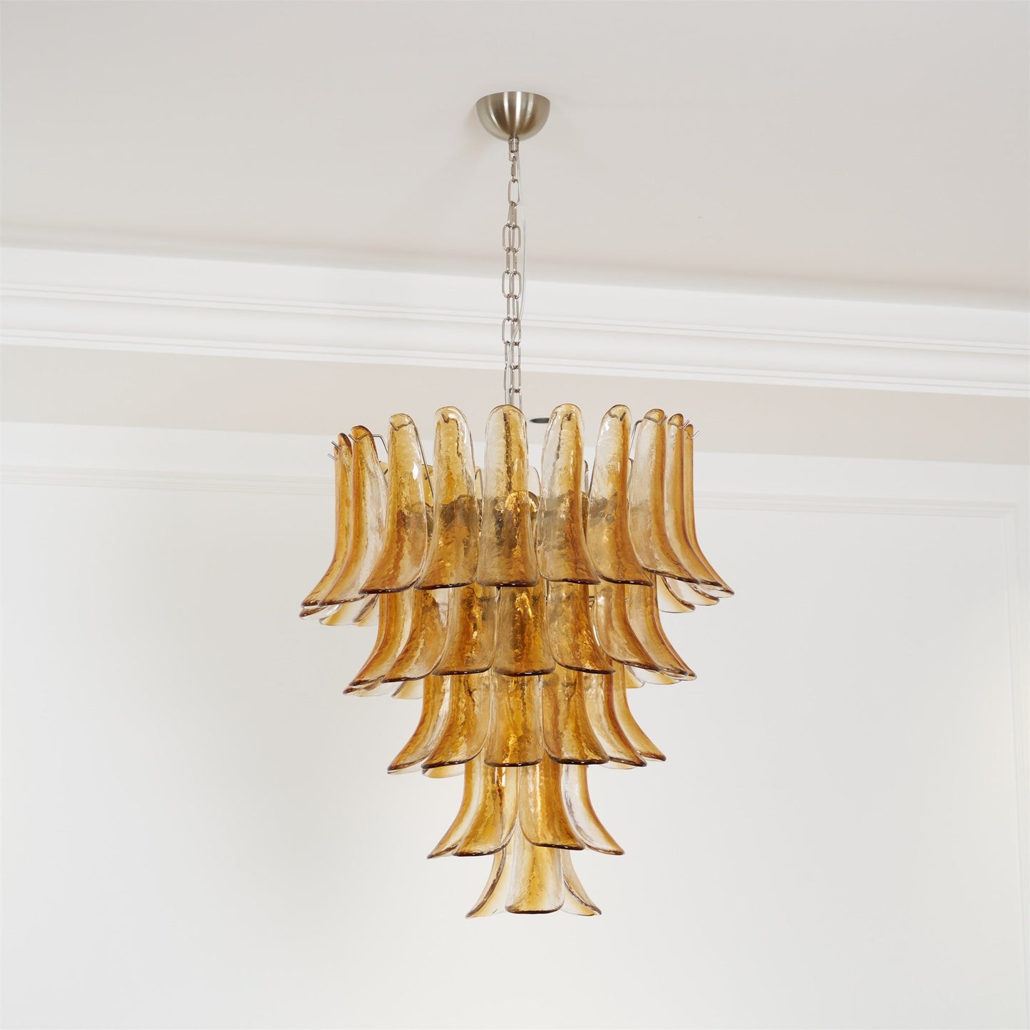 Murano Amber Lily Chandelier - YIOSI