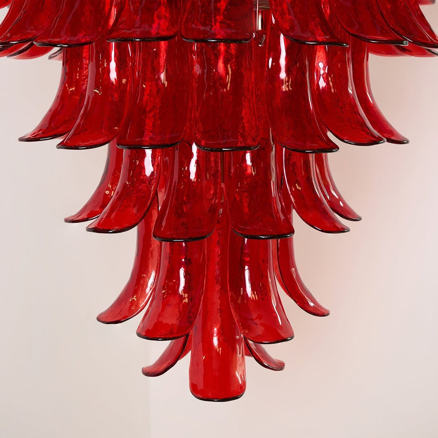 Murano Crimson Cascade Chandelier - YIOSI