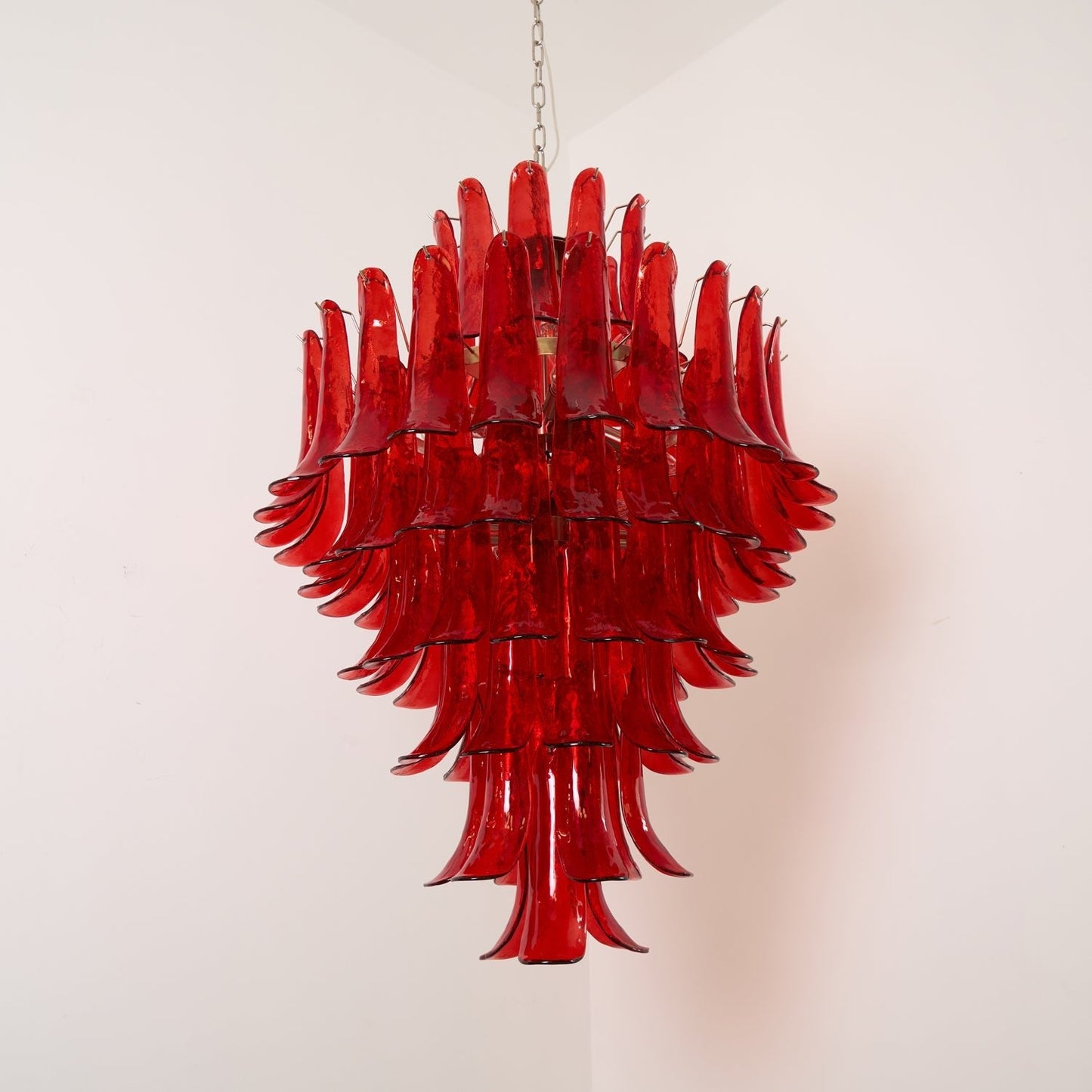 Murano Crimson Cascade Chandelier - YIOSI