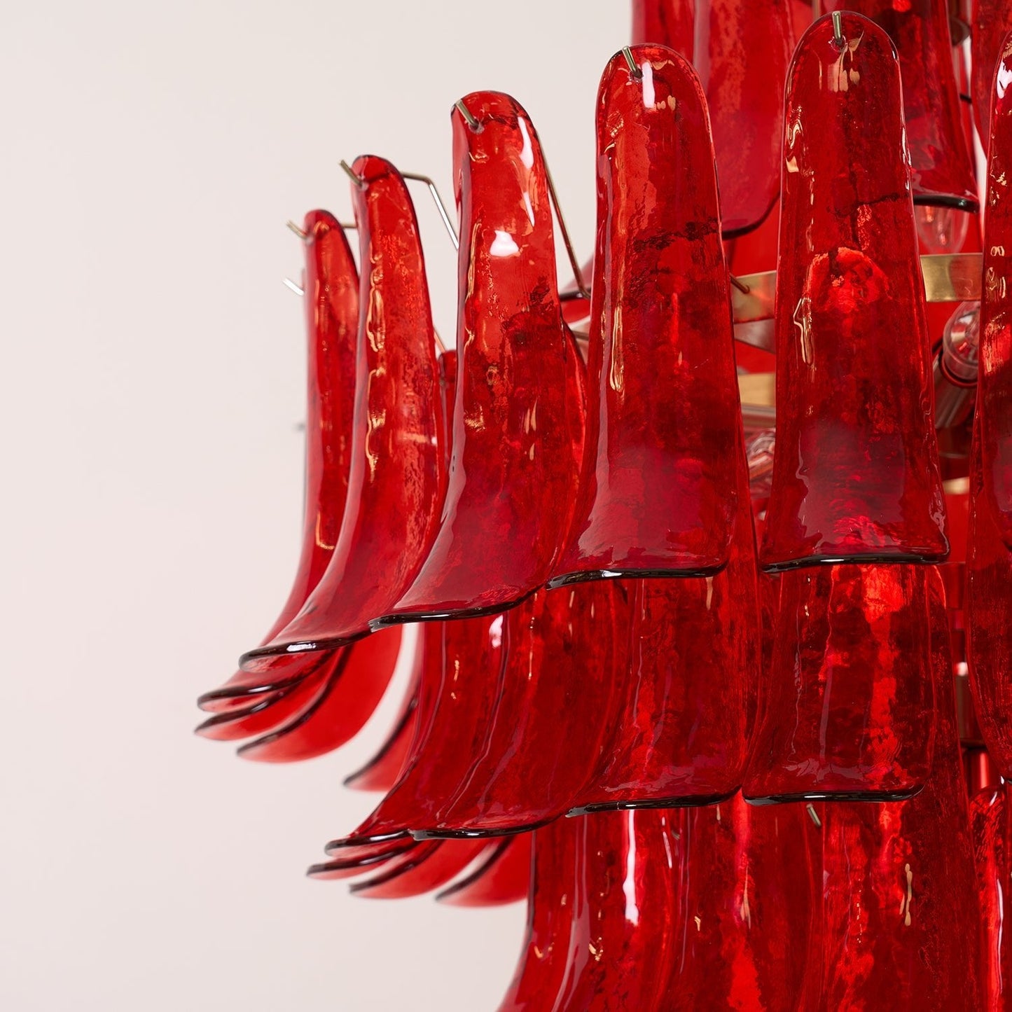 Murano Crimson Cascade Chandelier - YIOSI