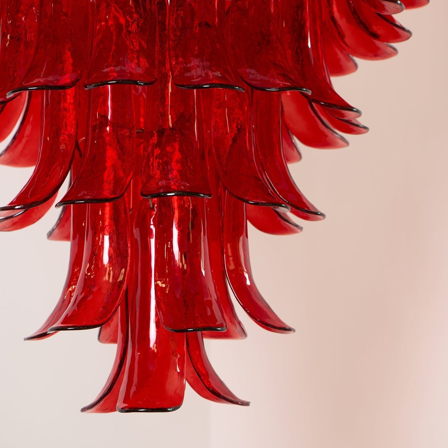 Murano Crimson Cascade Chandelier - YIOSI