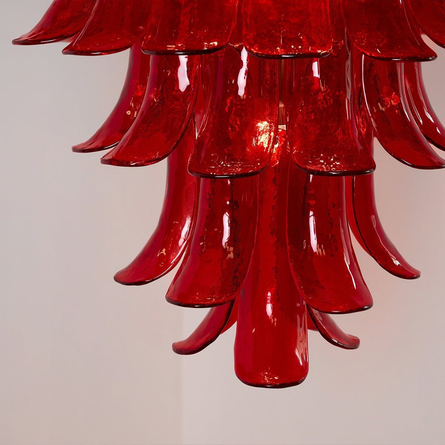 Murano Crimson Cascade Chandelier - YIOSI