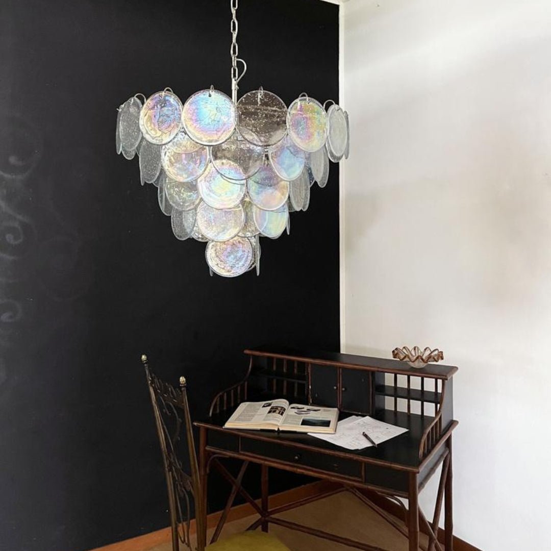 Murano Disc Iridescent Chandelier - YIOSI