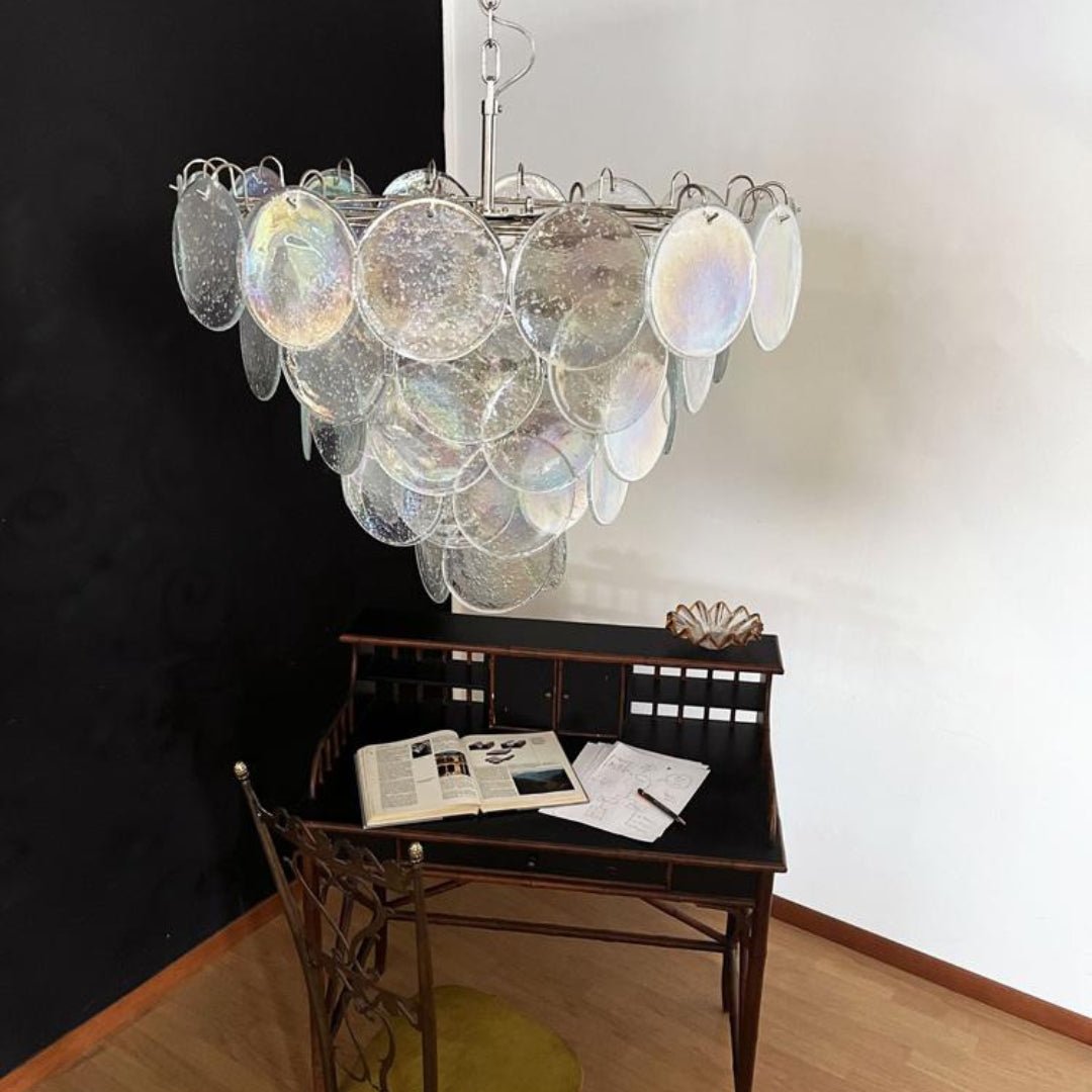 Murano Disc Iridescent Chandelier - YIOSI