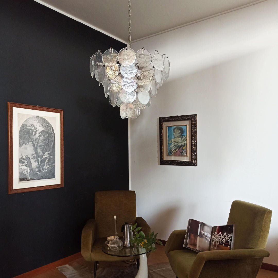 Murano Disc Iridescent Chandelier - YIOSI