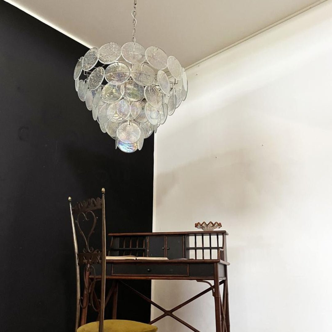 Murano Disc Iridescent Chandelier - YIOSI