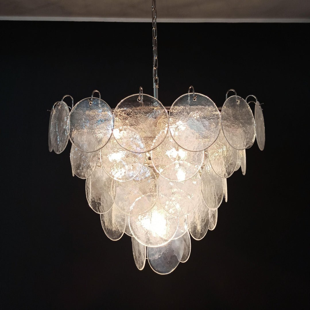 Murano Disc Iridescent Chandelier - YIOSI