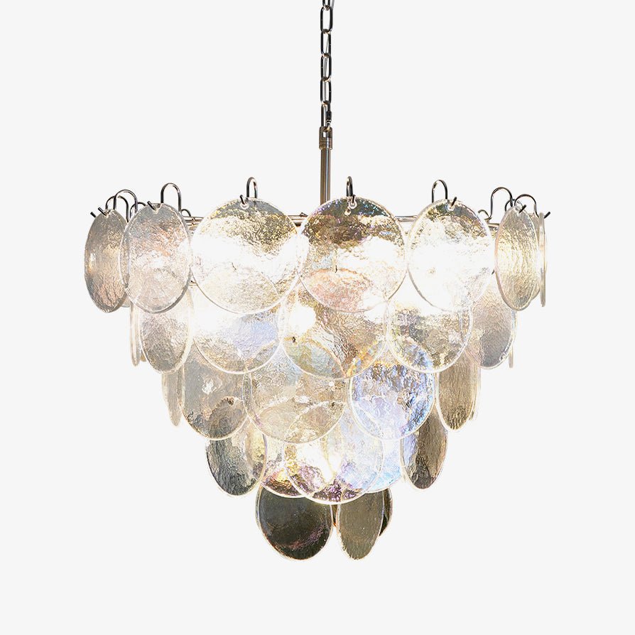 Murano Disc Iridescent Chandelier - YIOSI