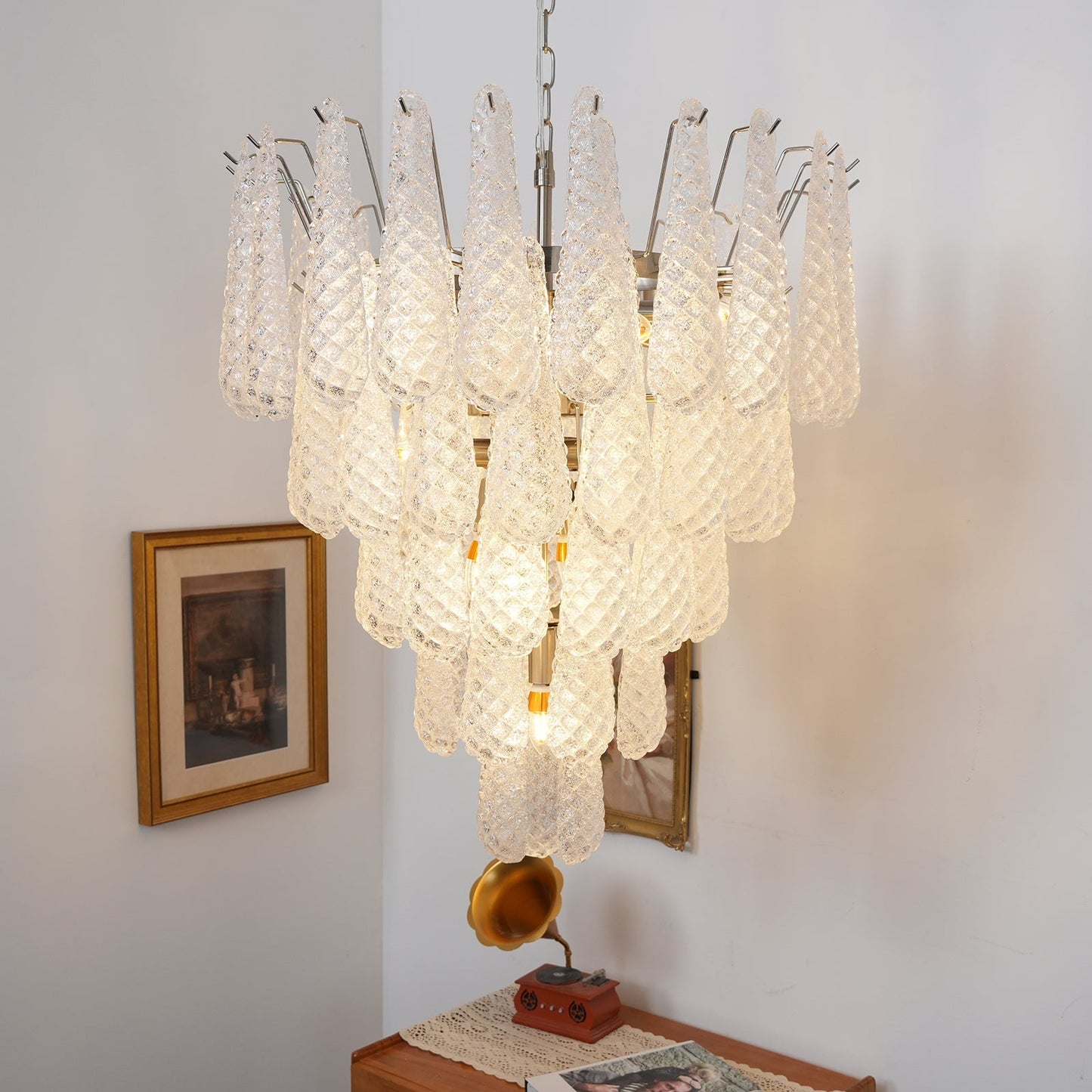 Murano Glass Dewdrop Chandelier - YIOSI