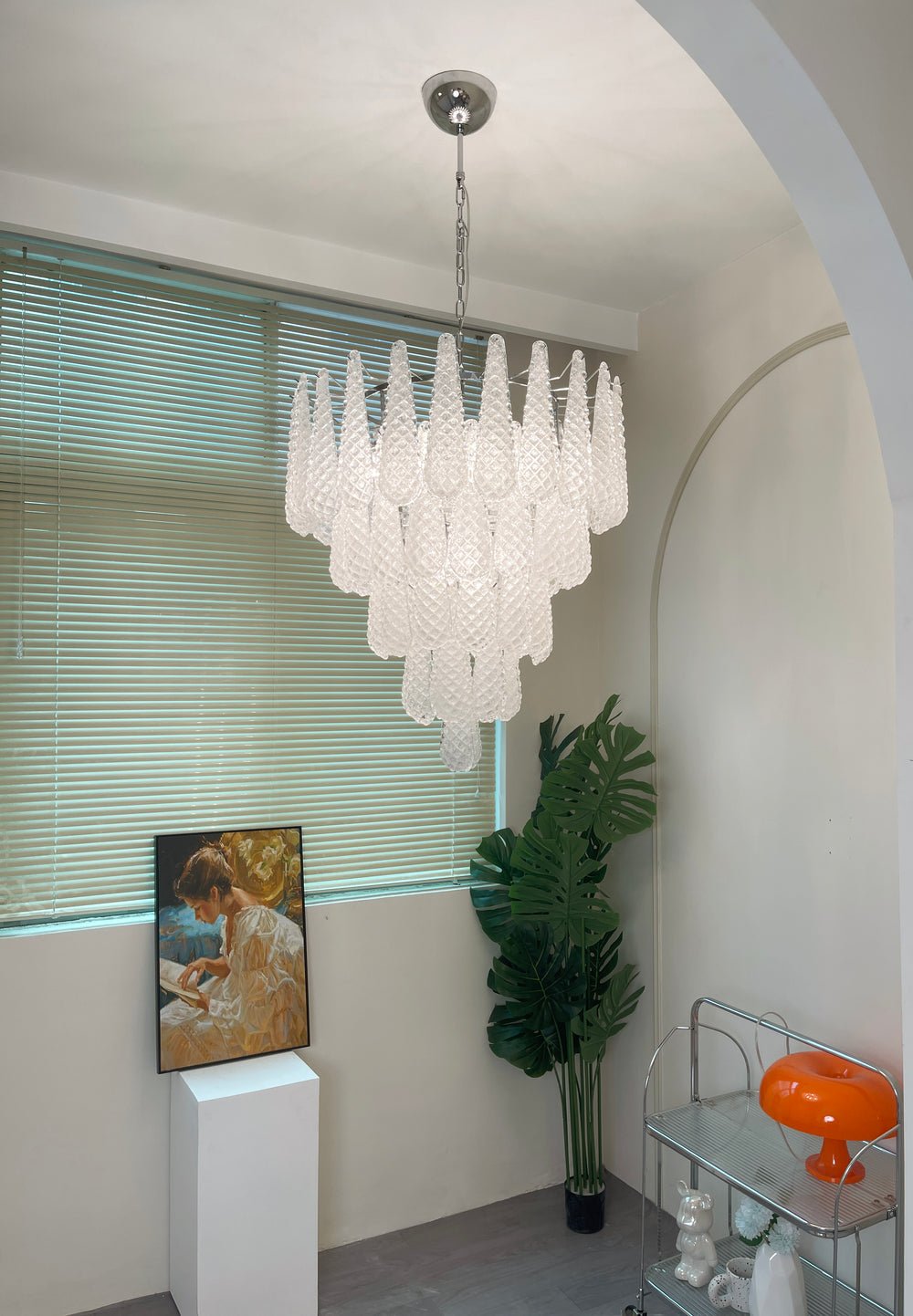 Murano Glass Droplet Chandelier - YIOSI
