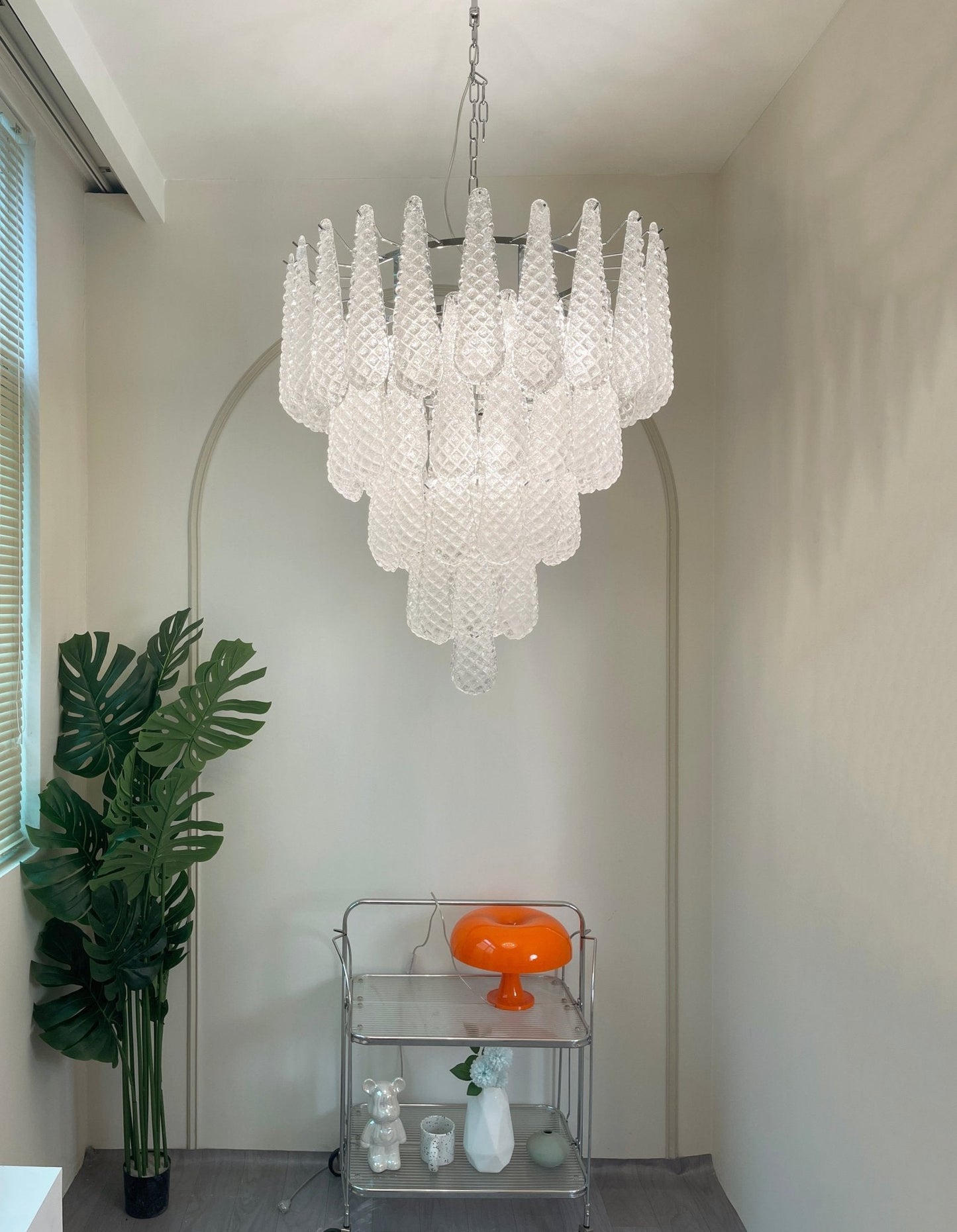 Murano Glass Droplet Chandelier - YIOSI