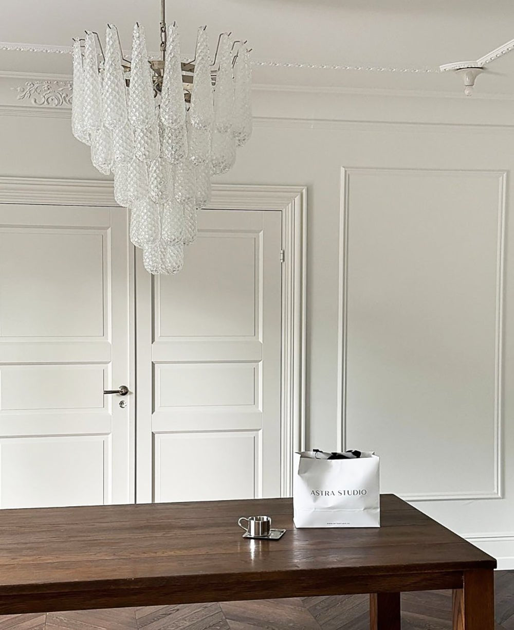 Murano Glass Droplet Chandelier - YIOSI