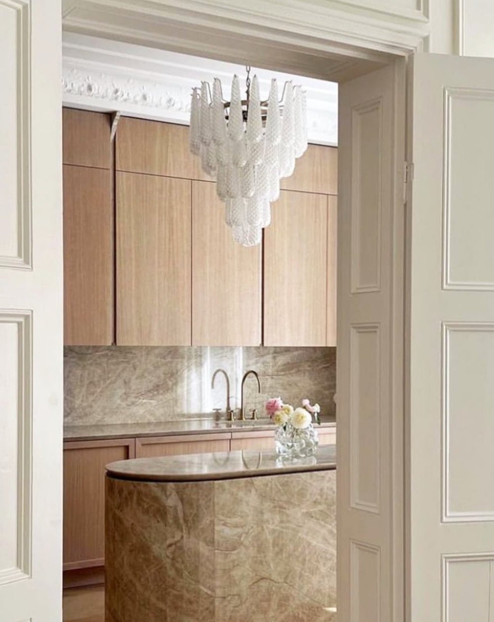 Murano Glass Droplet Chandelier - YIOSI