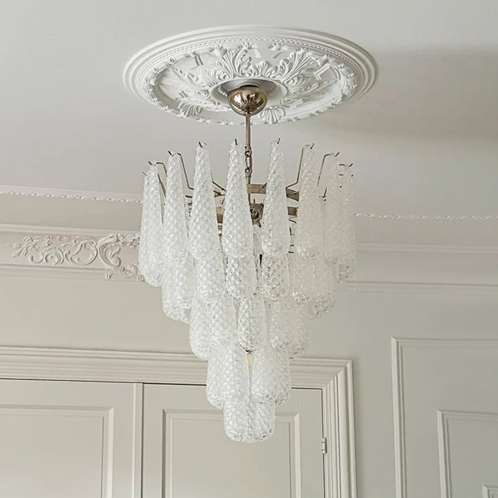 Murano Glass Droplet Chandelier - YIOSI