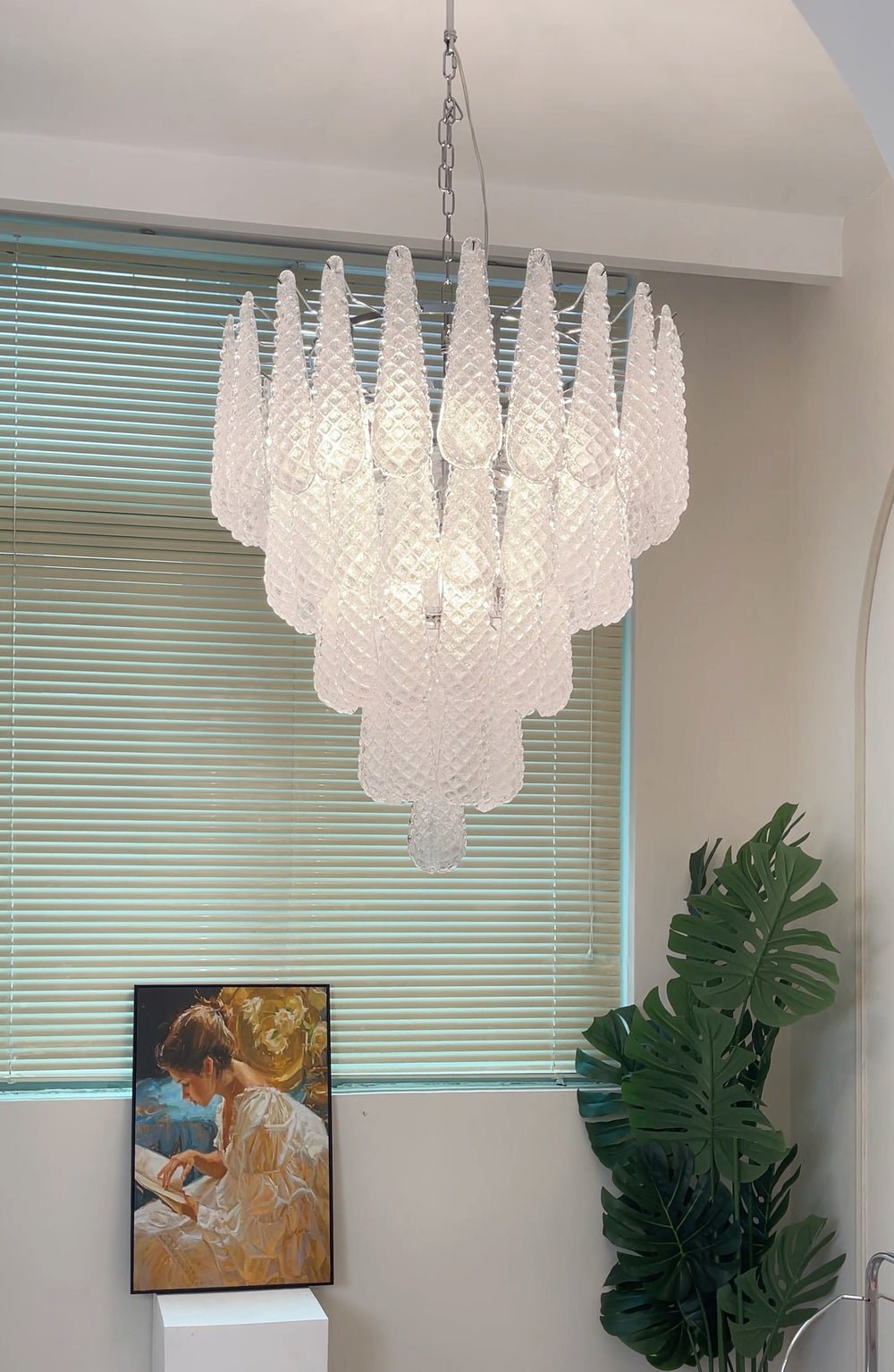 Murano Glass Droplet Chandelier - YIOSI